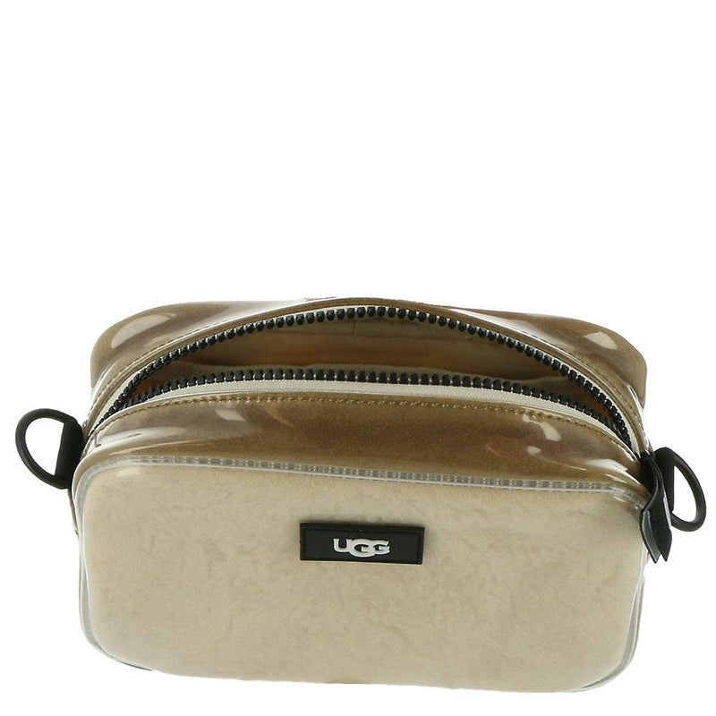 UGG Women's Janey II Clear Faux Fur Crossbody Bag, One Size