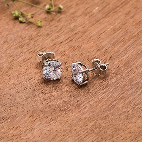 GIVA 925 Sterling Silver Earrings For Women Silver Stud Hypoallergenic Earrings 8x8 mm