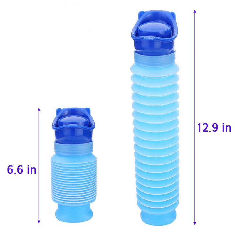 Jiemu Reusable Urine Bottle, Portable Travel Toilet Women Children Adults Blue