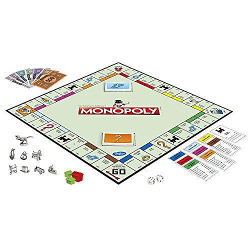 Monopoly Board Game for 2 to 6 Players Ages 8 Includes Fan Vote Community Chest