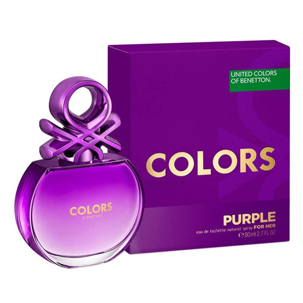 United Colors of Benetton Purple Eau De Toilette Spray for Women 2.7 oz