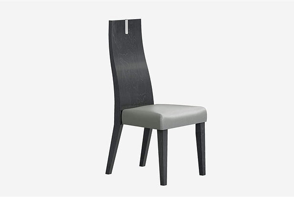 Whiteline Modern Living Grey Los Angeles Dining Chair Seat Set of 2