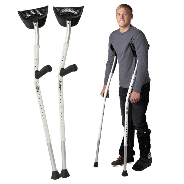Ergonomic Mobilegs Ultra Adjustable Crutches for Adults