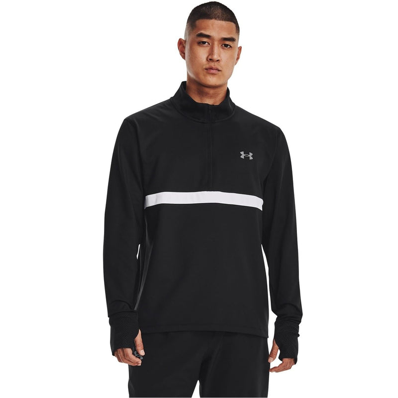 Under Armour Men's Infrared Up The Pace 1 By 2 Zip Jacket Black White Small