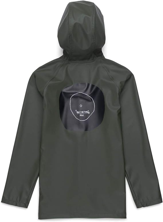 Mens 40001-00450-Xs Nylon Regular Button Up Rain Jacket Color Dark Green Size X-Small