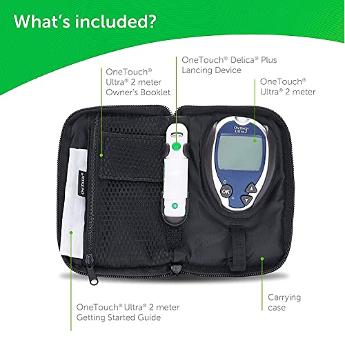 One Touch Ultra 2 Blood Monitoring System Complete Kit Strips Not Included