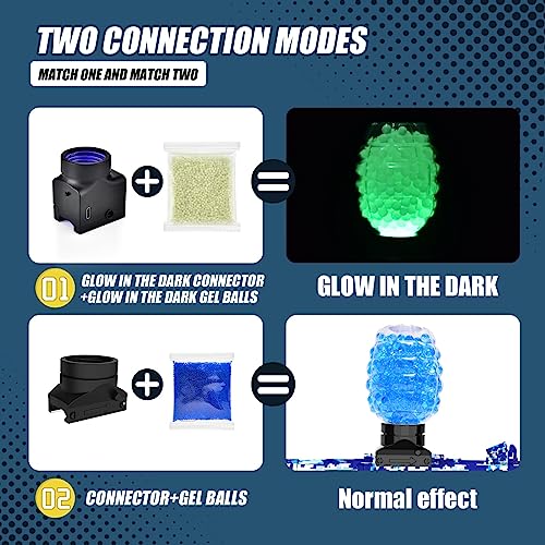 Tansar Gel Ball Blaster Glow in the Dark Electric Toy for Ages 14 Plus Green