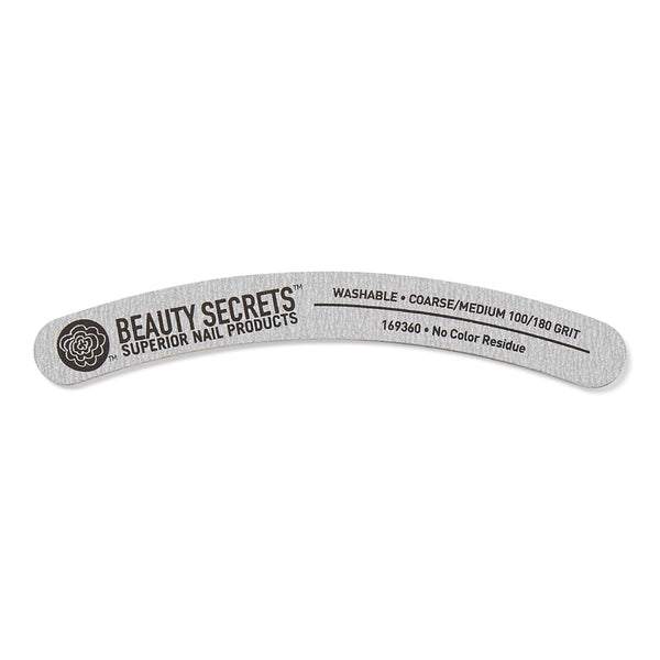 Zebra Banana Nail File 100 by 180 Grit by Beauty Secrets