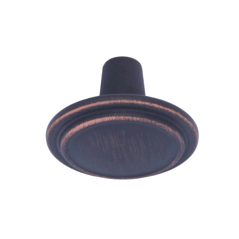 Amazon Basics Straight Top Ring Cabinet Knob 1.25-inch Diameter Oil Rubbed Bronze