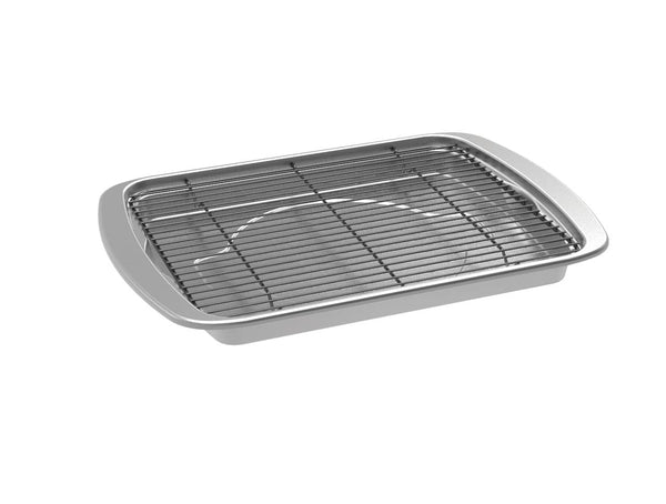 Nonstick Oven Crisp Baking Tray with Rack - 17.10 x 12.40 Inches