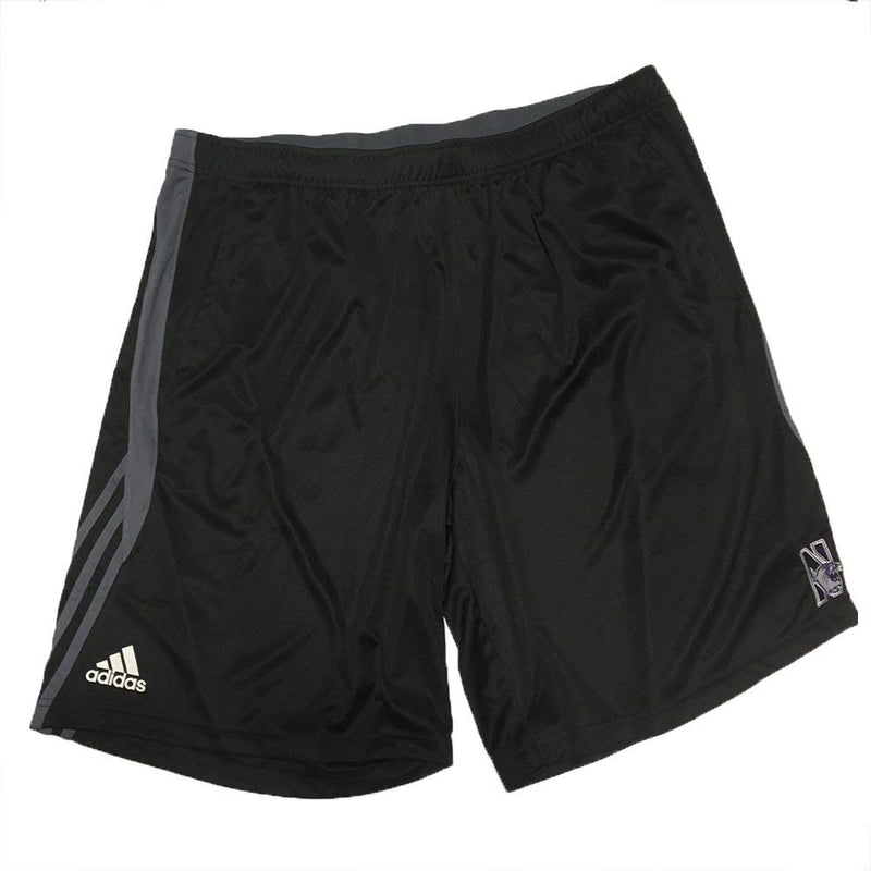 adidas Northwestern Wildcats Adult Black Basic Climalite Shorts XXLarge