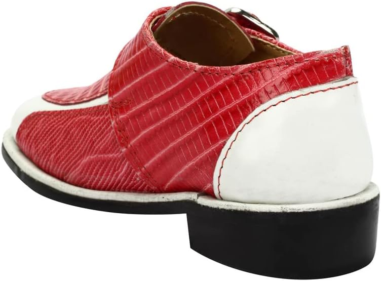 LIBERTYZENO Red and White Boy's Lace Up Shoes - Size Big Kid 7