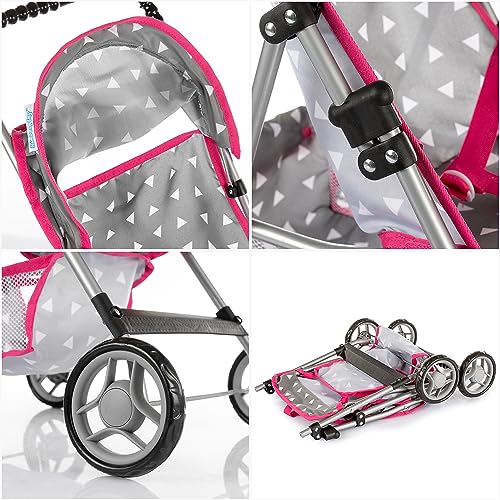 Baby Doll Stroller Baby Stroller Toy Umbrella Stroller - Toy Baby Stroller For Dolls With Handle Height Baby 22.05 Inches