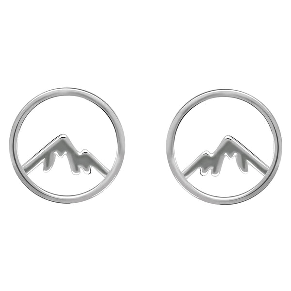 GIVA 925 Sterling Silver Hypoallergenic Sphere Mountain Studs for Women Anniversary Birthday Gifts