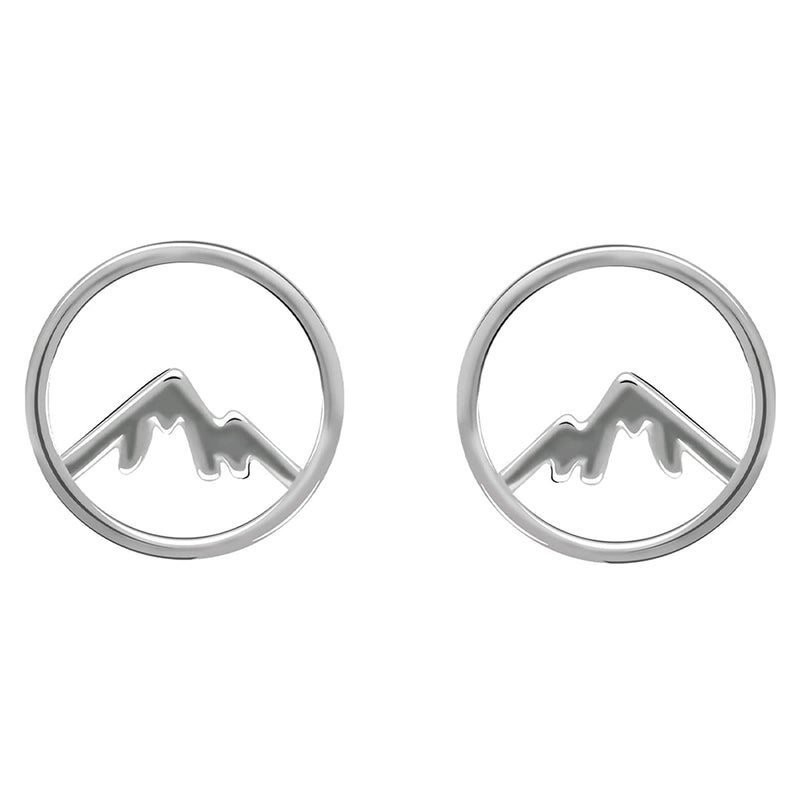 GIVA 925 Sterling Silver Hypoallergenic Sphere Mountain Studs for Women Anniversary Birthday Gifts