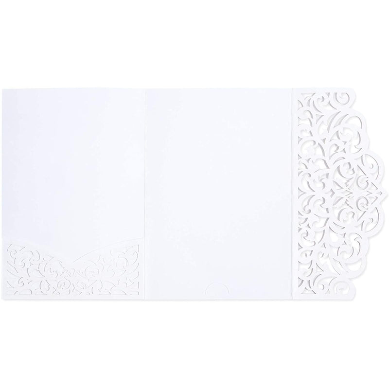 Elegant Laser Cut Wedding Invitation Set - 78 Piece