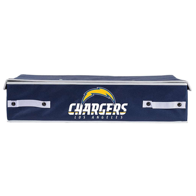 NFL Chargers Under Bed Storage Bin - Large 26 x 18 x 6 Inch