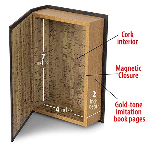 Maxam Small Faux Book Safe A Fun Way to Hide and Protect Your Valuables