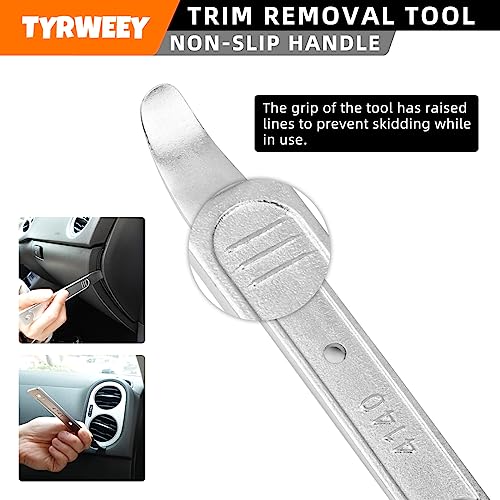 Tyrweey 4140 Pry Tool Kit Trim & Panel Removal Automotive Interior Tools