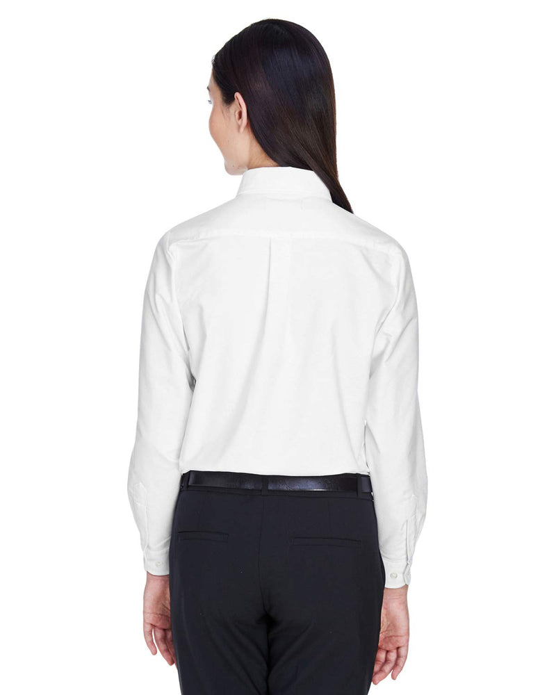 Ultraclub Ladies' Classic Wrinkle Resistant Sleeve Oxford XSmall White Shirts