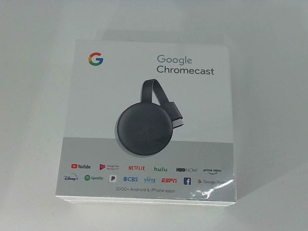 Google Chromecast Streaming Media Player Black