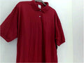 Hanes Mens Polo Short Sleeve Polo Shirt Color Cardinal Red Size XLarge T-Shirt