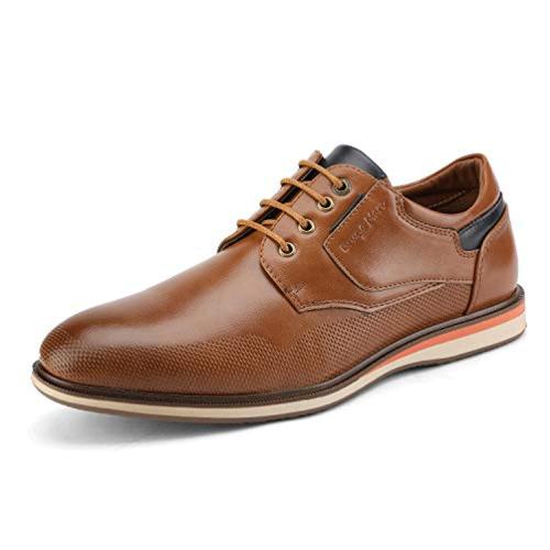 Bruno Marc Men's Tan Dress Oxford Shoes Sneakers Size 10.5