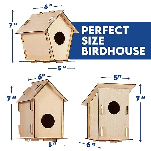 Colorful DIY Birdhouse Craft Kit for Kids
