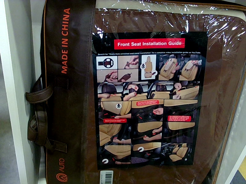 Oasis Auto Brown Leather Car Seat Cover