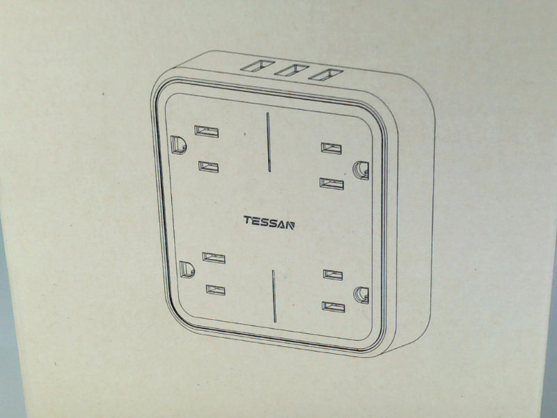 Tessan Surge Protector Wall Charger with USB Ports