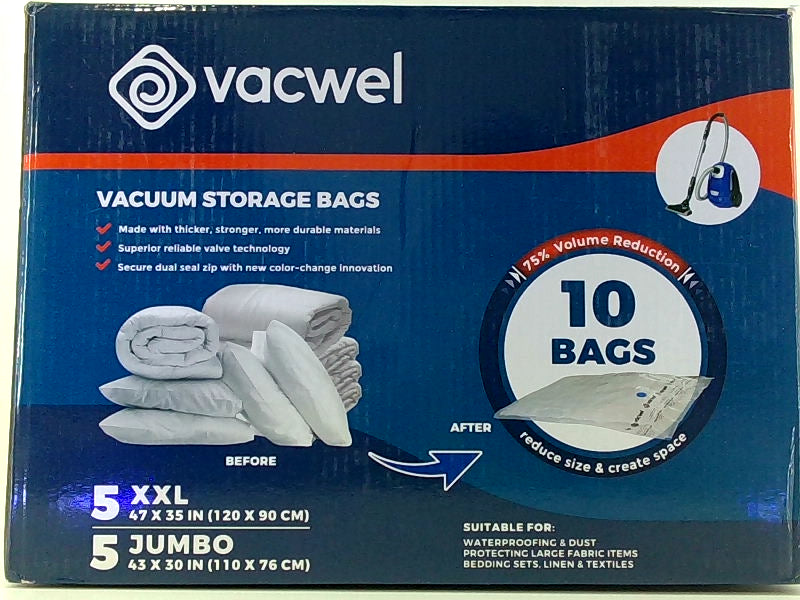 Vacwel XXL & Jumbo Vacuum Storage Bags 10 Pack