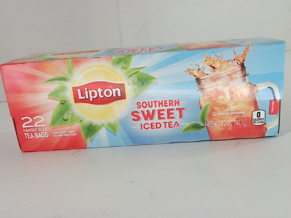 Lipton Southern Sweet Iced Tea Bags 22 Count Refreshing Tea 22 Tea Bags