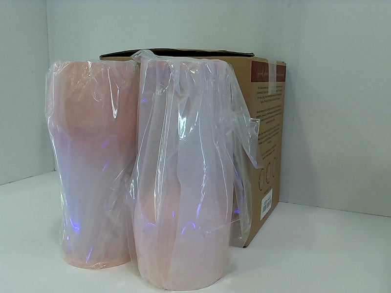 Set of Light Pink Wine Glasses - Home Bar Accessory