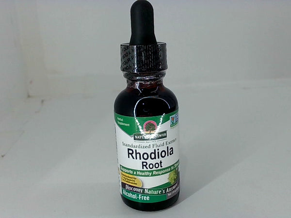 Nature's Answer Rhodiola Root Herbal Supplement Stress Aid Alcohol Free 1oz