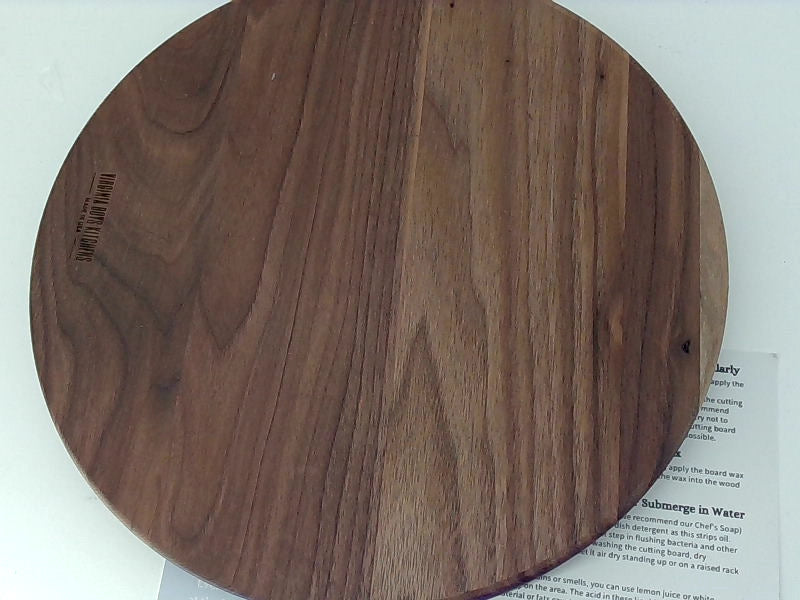 Virginia Boys Kitchens Round Hardwood Cutting Board 10.5 Inch