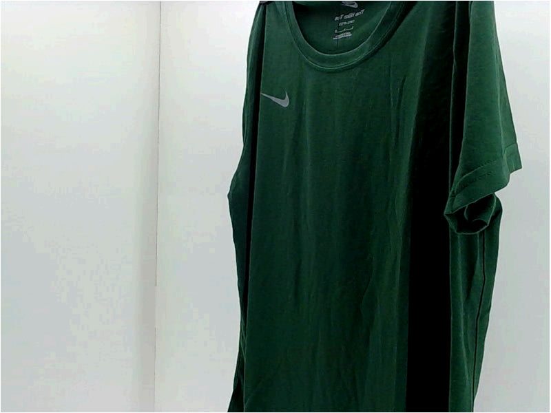 Nike Women's Dark Green Training Top Medium