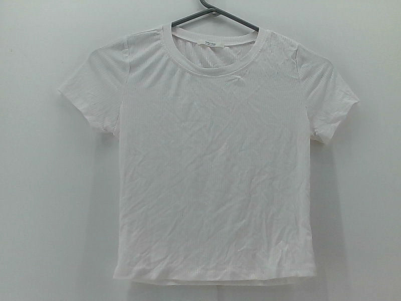 Women's Classic White Short Sleeve Blouse - Medium