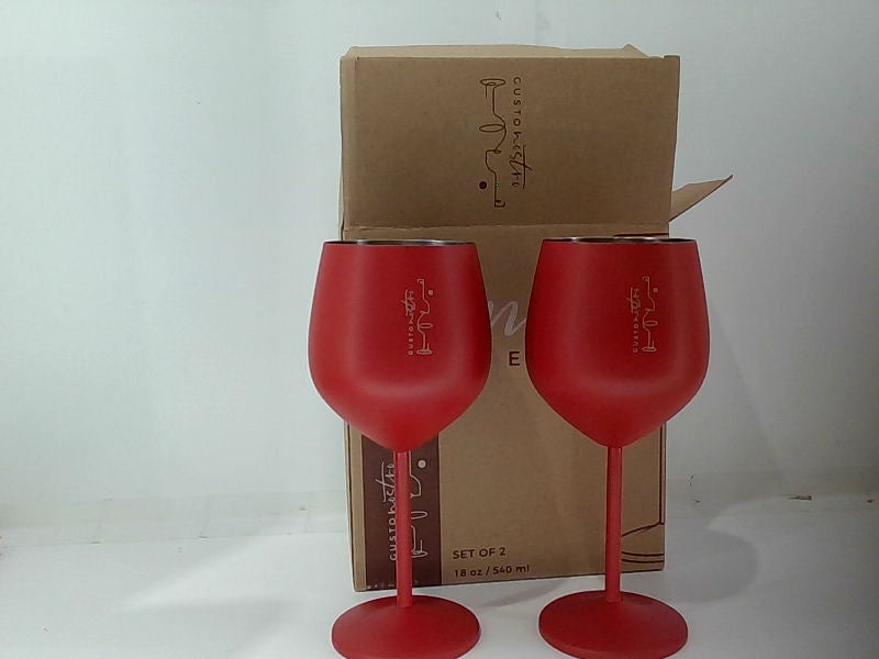 Gusto Nostro Unbreakable Red Wine Glass Set 18 Oz Set of 2