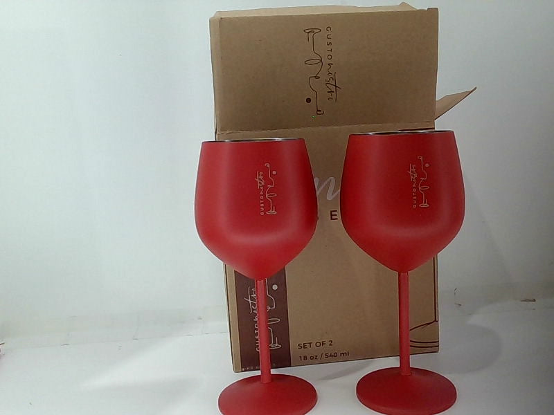 Gusto Nostro Unbreakable Red Wine Glass Set 18 Oz Set of 2