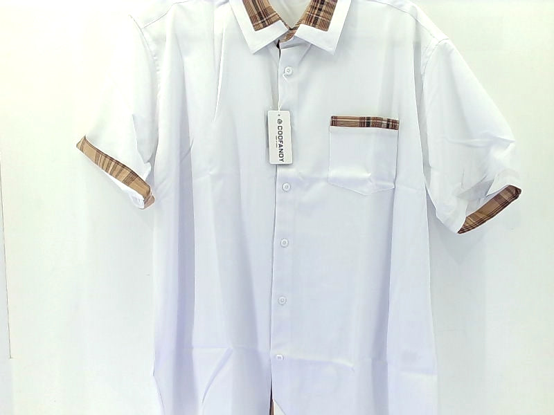 Coofandy Men's Short Sleeve Casual Shirt in Size L