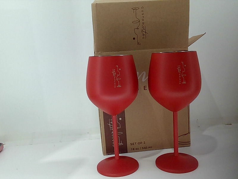 Gusto Nostro Unbreakable Red Wine Glass Set 18 Oz Set of 2