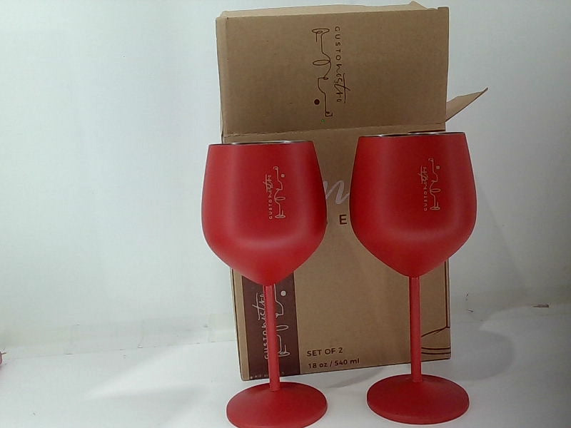 Gusto Nostro Unbreakable Red Wine Glass Set 18 Oz Set of 2