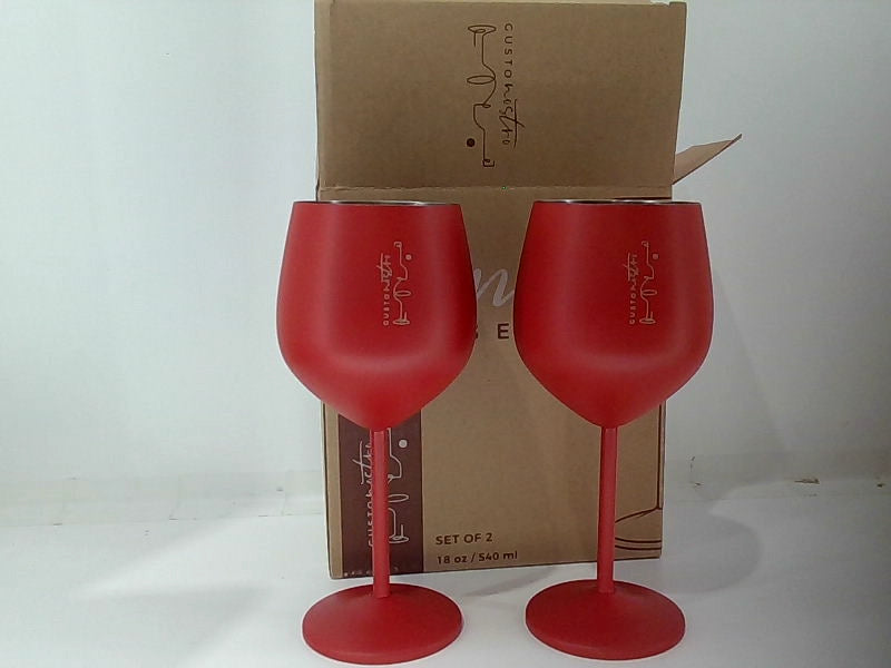 Gusto Nostro Unbreakable Red Wine Glass Set 18 Oz Set of 2