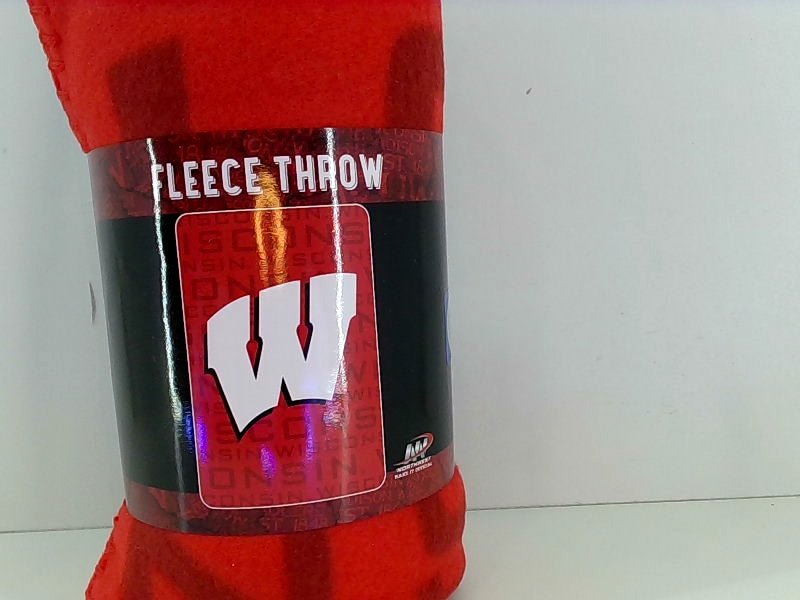 Wisconsin Badgers NCAA Fleece Throw Blanket 40x60 - 100% Polyester