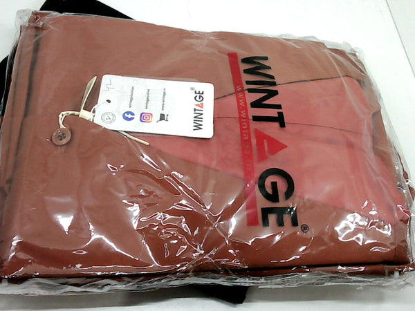 Wintage Mens Suit 3 Piece Cotton Regular Suit Color Brown Size 42