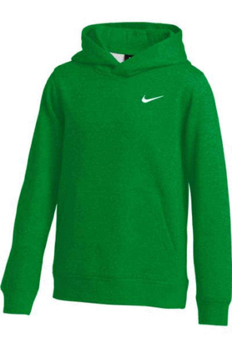 Nike Small Youth Fleece Pullover Hoodie Kelly Green