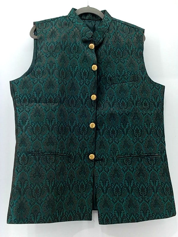 Wintage Mens Waistcoat Regular Blazer Color Green Size 44