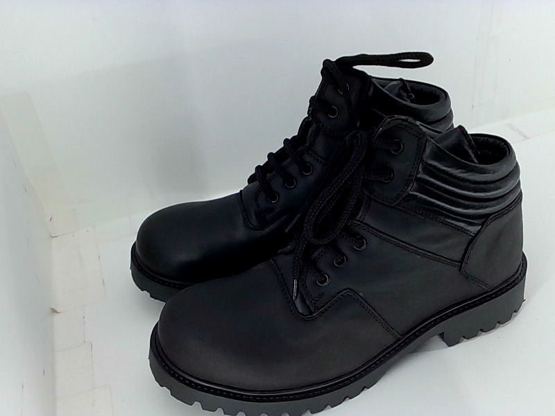 Libertyzone Men's Black Ankle Hiking Boots Size 7