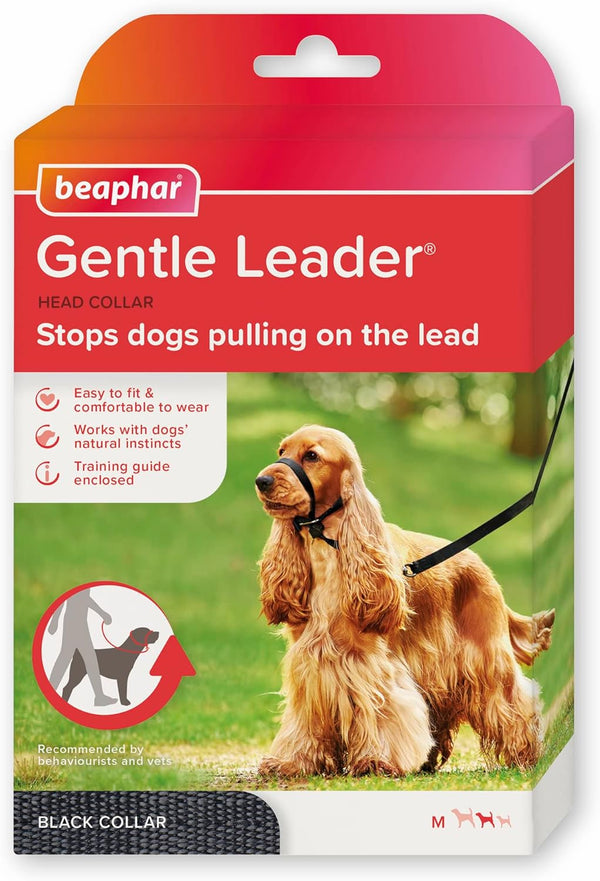 Beaphar Gentle Leader Head Collar for Medium Dogs Color Black Size Medium