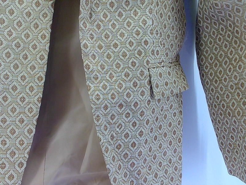 Men's Gold Patterned Blazer Size 36